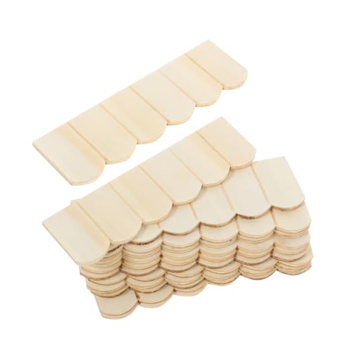 SOPOTUTU 36stücke Teiliges Holz Dachziegel Für Puppenhaus Miniatur Baumaterial Für DIY Gartendekoration Und Mini Möbel Unbehandelt Für Kreative Projekte SOPOTUTU 36stücke Teiliges Holz Dachziegel Für Puppenhaus Miniatur Baumaterial Für DIY Gartendekoration Und Mini Möbel Unbehandelt Für Kreative Projekte von SOPOTUTU