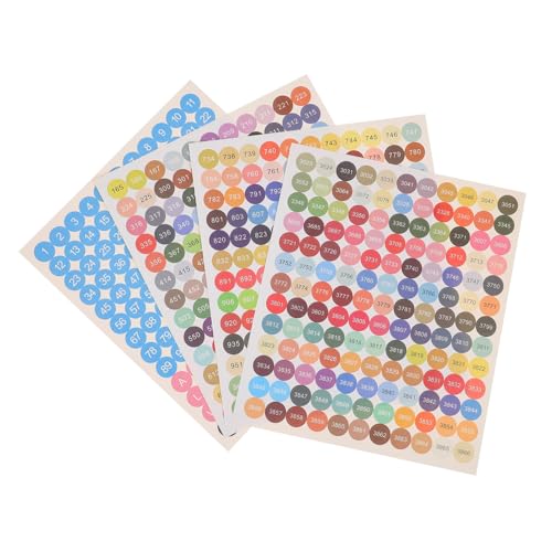 SOPOTUTU 4 Sätze Farbnummer Aufkleber für Diamantmalerei Selbstklebende Nummern und Klassifizierungssticker Kleine Etiketten für Aufbewahrungsboxen Farbige Dmc Farbtiketten für DIY SOPOTUTU 4 Sätze Farbnummer Aufkleber für Diamantmalerei Selbstklebende Nummern und Klassifizierungssticker Kleine Etiketten für Aufbewahrungsboxen Farbige Dmc Farbtiketten für DIY von SOPOTUTU