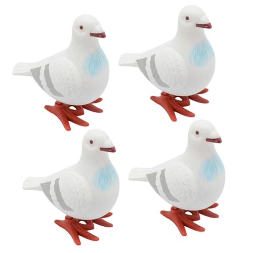 SOPOTUTU 4 Stück Aufziehbare Tauben Wind Up Pigeon Toy Lustige Kinderparty Mitgebsel Geburtstag Junge Mädchen von SOPOTUTU