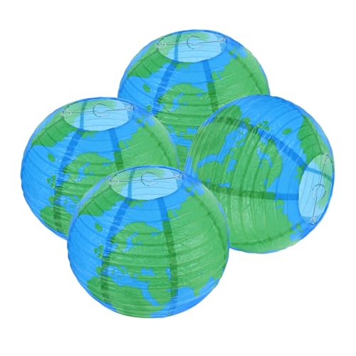 SOPOTUTU 4 Stück Bunte Erde Papierlaternen zum Hängen Dekorative Runde Laternen für Party Klassenzimmer und Earth Day Dekoration Einfache Montage Interaktive Weltkarten Deko SOPOTUTU 4 Stück Bunte Erde Papierlaternen zum Hängen Dekorative Runde Laternen für Party Klassenzimmer und Earth Day Dekoration Einfache Montage Interaktive Weltkarten Deko von SOPOTUTU