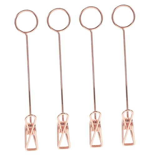 SOPOTUTU 4 Stück Doppelseitiger Metallclip Roségold Vielseitiger Fotohalter und Notizklammer für Büro Zuhause und Partys mit Doppeltem Klemmsystem und Langlebiger Metallkonstruktion SOPOTUTU 4 Stück Doppelseitiger Metallclip Roségold Vielseitiger Fotohalter und Notizklammer für Büro Zuhause und Partys mit Doppeltem Klemmsystem und Langlebiger Metallkonstruktion von SOPOTUTU