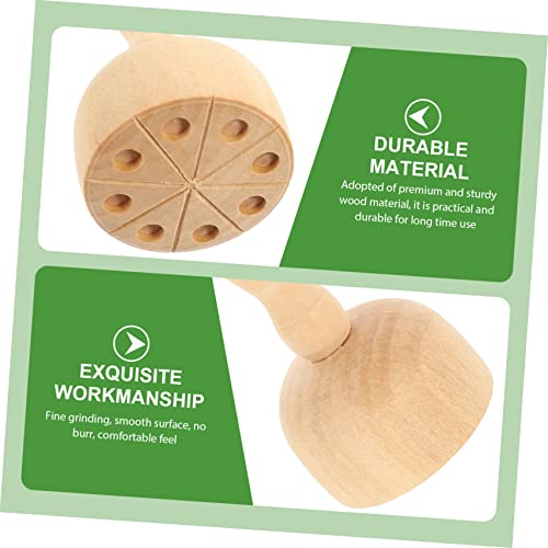 SOPOTUTU 4 Stück Holzmodellierwerkzeug Teilig Stabiles Holz Tonformen Glatte Kanten Sicher für DIY Basteln und Kreative Modelliermasse Nutzung von SOPOTUTU