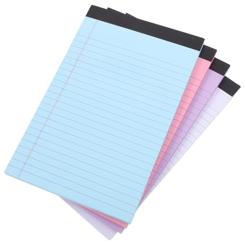 SOPOTUTU 4 Stück Liniert Legal Pads in Pastellfarben Kleines Notizblock mit Perforierten Reißbarem Design für To Do Listen Notizen Memo Schule und Büro SOPOTUTU 4 Stück Liniert Legal Pads in Pastellfarben Kleines Notizblock mit Perforierten Reißbarem Design für To Do Listen Notizen Memo Schule und Büro von SOPOTUTU