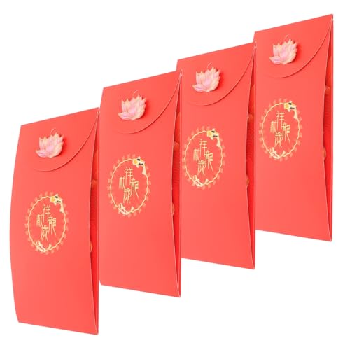 SOPOTUTU 4 Stück Rote Umschläge Chinesisches Neujahr Jahr Des Drachen Glücksgeldumschläge Papier Dekoration Multifunktional Für Schmuck Kleine Überraschungen SOPOTUTU 4 Stück Rote Umschläge Chinesisches Neujahr Jahr Des Drachen Glücksgeldumschläge Papier Dekoration Multifunktional Für Schmuck Kleine Überraschungen von SOPOTUTU