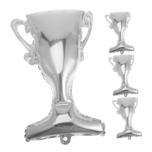 SOPOTUTU 4 Stück Teiliges Champion Trophäen Luftballons für Abschlussfeiern Elegante Deko für Partys Langlebig und Ästhetisch Ansprechend für Zuhause Bars und Restaurants von SOPOTUTU