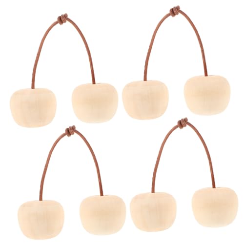 SOPOTUTU 4 Stück Teiliges DIY Holz Kirschen Unbemalt zum Bemalen Kreativ Obst Dekoration Handlich Sicher für Hand Auge Koordination SOPOTUTU 4 Stück Teiliges DIY Holz Kirschen Unbemalt zum Bemalen Kreativ Obst Dekoration Handlich Sicher für Hand Auge Koordination von SOPOTUTU
