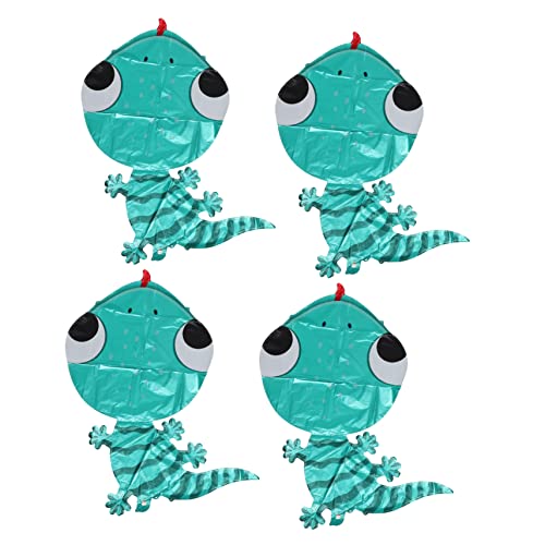 SOPOTUTU 4 Stück Teiliges Folienballons Tier Niedliche Gecko Form Langlebige Aluminiumfolie Kinderfreundliche Partydeko für Geburtstag Shower und Gartenfeiern SOPOTUTU 4 Stück Teiliges Folienballons Tier Niedliche Gecko Form Langlebige Aluminiumfolie Kinderfreundliche Partydeko für Geburtstag Shower und Gartenfeiern von SOPOTUTU