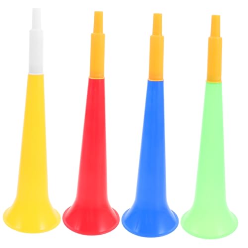 SOPOTUTU 4 Stück Teiliges Fußball Trompeten Bunte Noise Maker Sichere Kunststoff Tröten für Sportveranstaltungen Party Dekoration und Jubelrequisiten SOPOTUTU 4 Stück Teiliges Fußball Trompeten Bunte Noise Maker Sichere Kunststoff Tröten für Sportveranstaltungen Party Dekoration und Jubelrequisiten von SOPOTUTU