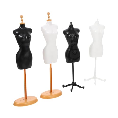 SOPOTUTU 4 Stück Teiliges Mini Puppenständer aus Kunststoff Stabile Mannequin Halter für Puppenkleider Sicher Glatte Oberfläche als Puppenhaus Zubehör und Dekoration SOPOTUTU 4 Stück Teiliges Mini Puppenständer aus Kunststoff Stabile Mannequin Halter für Puppenkleider Sicher Glatte Oberfläche als Puppenhaus Zubehör und Dekoration von SOPOTUTU