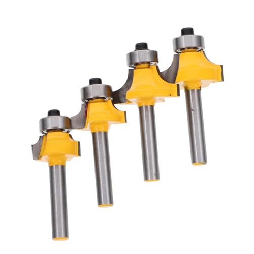 SOPOTUTU 4 Stück Teiliges Rundfräser Holzfräser aus Hochwertiger Legierung Präzise Schneidköpfe für Oberfräse Verschiedene für Kantenabrundung und Formgebung SOPOTUTU 4 Stück Teiliges Rundfräser Holzfräser aus Hochwertiger Legierung Präzise Schneidköpfe für Oberfräse Verschiedene für Kantenabrundung und Formgebung von SOPOTUTU