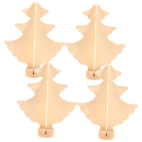 SOPOTUTU 4 Stück Teiliges Unbemalter Holz Weihnachtsbaum DIY Holzmodell zum Bemalen Kindersicheres Fein Verarbeitetes Holz Kreative Bastelidee für Weihnachtsdeko und Kinderhandwerk SOPOTUTU 4 Stück Teiliges Unbemalter Holz Weihnachtsbaum DIY Holzmodell zum Bemalen Kindersicheres Fein Verarbeitetes Holz Kreative Bastelidee für Weihnachtsdeko und Kinderhandwerk von SOPOTUTU
