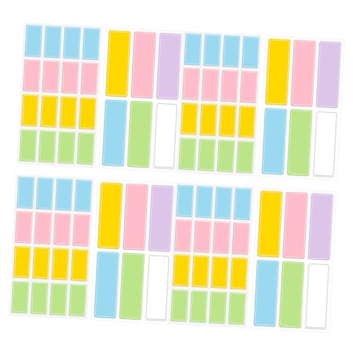 SOPOTUTU 40 Blatt Bunte Selbstklebende Klassifikationsetiketten für Haushalt Wasserfeste Handschriftliche Aufkleber mit Großen und Kleinen Praktische Beschriftung für Vorratsdosen und von SOPOTUTU