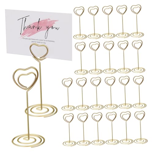 SOPOTUTU 40 Stück Esstisch-Nummernhalter büro hochzeit tischnummernhalter Tischnummernständer valentinstag Kartenhalter platzieren Sitzplätze Bild steht für Tisch Memo -Clips Metall Golden SOPOTUTU 40 Stück Esstisch-Nummernhalter büro hochzeit tischnummernhalter Tischnummernständer valentinstag Kartenhalter platzieren Sitzplätze Bild steht für Tisch Memo -Clips Metall Golden von SOPOTUTU