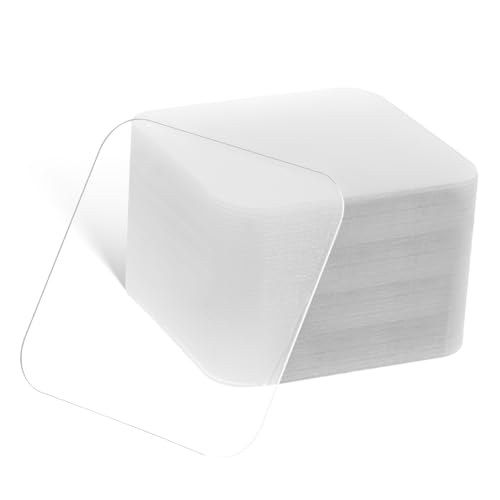 SOPOTUTU 40 Stück Transparentes doppelseitiges Klebeband Pads mit Klebstoff doppelseitiges klebeband strapazierfähig klebriger Kitt zum Aufhängen an der Wand Wandkleber PVC von SOPOTUTU
