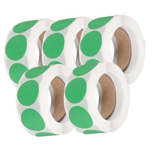 SOPOTUTU 5 Rollen Kleine Runde Aufkleber Farbige Klebepunkte Selbstklebende Etiketten für Büro Schule Lagerorganisation und DIY Dekoration pro Vielseitig und Praktisch SOPOTUTU 5 Rollen Kleine Runde Aufkleber Farbige Klebepunkte Selbstklebende Etiketten für Büro Schule Lagerorganisation und DIY Dekoration pro Vielseitig und Praktisch von SOPOTUTU