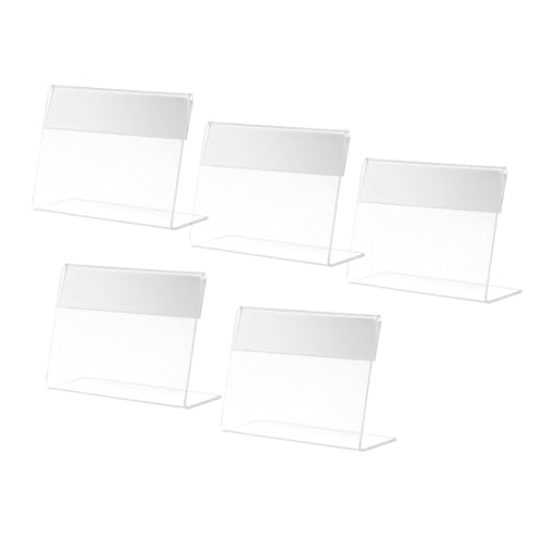 SOPOTUTU 5 Stück Acryl Förmiger Preisschildhalter Transparentes Display Ständer für Etiketten Regale Supermärkte Geschäfte Tischaufsteller für und Werbeschilder SOPOTUTU 5 Stück Acryl Förmiger Preisschildhalter Transparentes Display Ständer für Etiketten Regale Supermärkte Geschäfte Tischaufsteller für und Werbeschilder von SOPOTUTU