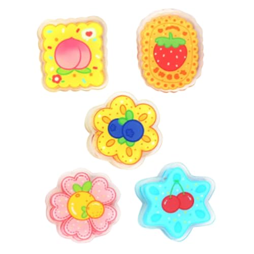 SOPOTUTU 5 Stück Cartoonclip Niedliche Lesezeichen Aus Büroklammern Seite Büroklammer Cartoon-dateiclips Beutel-chip-clips Süße Essensklammern Party-fotoclips Tütenklammern Für Chips Acryl von SOPOTUTU