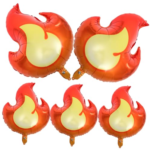 SOPOTUTU 5 Stück Flammenballons Feuerwehrmann Party Deko Aluminiumfolie Langlebig für Geburtstagsfeiern Festlichkeiten für Jungen und Outdoor Aktivitäten SOPOTUTU 5 Stück Flammenballons Feuerwehrmann Party Deko Aluminiumfolie Langlebig für Geburtstagsfeiern Festlichkeiten für Jungen und Outdoor Aktivitäten von SOPOTUTU