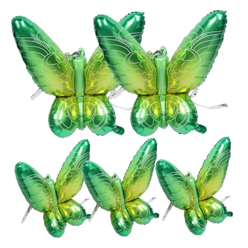 SOPOTUTU 5 Stück Flügel Ballon Feierballons Schmetterlingsdekor Hochzeitsfeierlieferungen Schmetterlings-gastgeschenke Feenhafte Luftballons Green Aluminiumfolie SOPOTUTU 5 Stück Flügel Ballon Feierballons Schmetterlingsdekor Hochzeitsfeierlieferungen Schmetterlings-gastgeschenke Feenhafte Luftballons Green Aluminiumfolie von SOPOTUTU