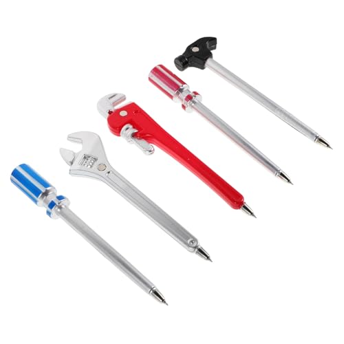 SOPOTUTU 5 Stück Kreativer Hardware-Werkzeugstift Hardware-Stift Cartoon-Schreibstift Werkzeug-Briefpapierstifte unterhaltsame Kugelschreiber komische Kugelschreiber Werkzeugstifte Plastik von SOPOTUTU