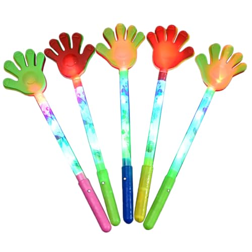 SOPOTUTU 5 Stück Leuchtende Handklatschen Fünf Finger Handklatscher Leichtes für Sportveranstaltungen Partys Geburtstage und Feierlichkeiten SOPOTUTU 5 Stück Leuchtende Handklatschen Fünf Finger Handklatscher Leichtes für Sportveranstaltungen Partys Geburtstage und Feierlichkeiten von SOPOTUTU