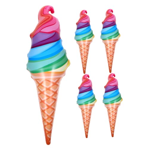 SOPOTUTU 5 Stück Teiliges Aufblasbares Eiscreme Ballon aus Strapazierfähigem PVC Große Eistütenform Sommerliche Partydekoration Praktische und Langlebige Luftballons als Partygeschenk und SOPOTUTU 5 Stück Teiliges Aufblasbares Eiscreme Ballon aus Strapazierfähigem PVC Große Eistütenform Sommerliche Partydekoration Praktische und Langlebige Luftballons als Partygeschenk und von SOPOTUTU