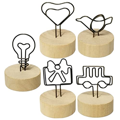 SOPOTUTU 5 Stück Teiliges Kreative Vintage Tischkartenhalter mit Starkem Metallclip für Fotos Memo Karten für Hochzeit Party Geburtstag Shower Vielseitige Tischdekoration SOPOTUTU 5 Stück Teiliges Kreative Vintage Tischkartenhalter mit Starkem Metallclip für Fotos Memo Karten für Hochzeit Party Geburtstag Shower Vielseitige Tischdekoration von SOPOTUTU