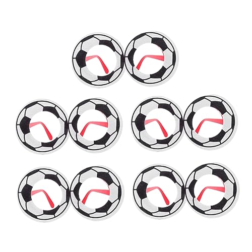 SOPOTUTU 5 Stück Wm-brillengestell Sportbrillen Brille Foto-requisite Brillenkostüm Gläser Für Die Party Lustige Partybrille Dekorative Fußballbrille Cartoonbrille Party-requisite Filzstoff von SOPOTUTU