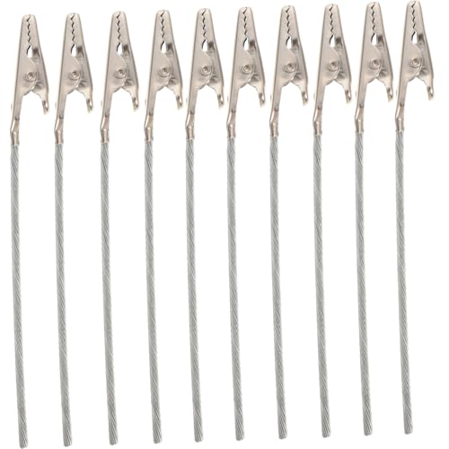 SOPOTUTU 50 Stück Alligator Clip mit Langem Hals Metall Krokodilklemmen Fotohalter für Wanddekoration Memo Kartenhalter für DIY Hochzeit Party Geburtstagsfeier von SOPOTUTU