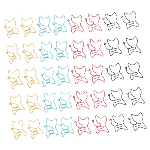 SOPOTUTU 50 Stück Bunte Katzen Büroklammern aus Metall Niedliche Lesezeichen Clips für Karten Notizen Bücher Langlebig und Korrosionsbeständig für Büro Schule und Zufällige Zufällige Farbe SOPOTUTU 50 Stück Bunte Katzen Büroklammern aus Metall Niedliche Lesezeichen Clips für Karten Notizen Bücher Langlebig und Korrosionsbeständig für Büro Schule und Zufällige Zufällige Farbe von SOPOTUTU