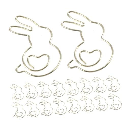 SOPOTUTU 50 Stück Kleine Goldene Büroklammern Hasenklammern Neuartige Metallklammern Dekorative Tagebuchklammern Dekorative Dokumentenklammern Hasen Organizer Clips Notizbuch SOPOTUTU 50 Stück Kleine Goldene Büroklammern Hasenklammern Neuartige Metallklammern Dekorative Tagebuchklammern Dekorative Dokumentenklammern Hasen Organizer Clips Notizbuch von SOPOTUTU