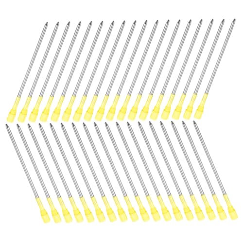 SOPOTUTU 50 Stück Kugelschreiberminen Metall Nachfüllminen Mittlere Spitze Robuste Metallkonstruktion Kompatibel mit Kugelschreiber Candy Pearl Pineapple Crystal Butterfly Crown Top Pens SOPOTUTU 50 Stück Kugelschreiberminen Metall Nachfüllminen Mittlere Spitze Robuste Metallkonstruktion Kompatibel mit Kugelschreiber Candy Pearl Pineapple Crystal Butterfly Crown Top Pens von SOPOTUTU