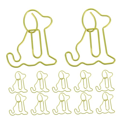 SOPOTUTU 50 Stück Niedliche Hund Büroklammern Metallclips mit Sitzendem Welpen Design Kreative und Lustige Lesezeichen Büroklammern für Büro und Planerbedarf Glatte Oberfläche Vielseitig SOPOTUTU 50 Stück Niedliche Hund Büroklammern Metallclips mit Sitzendem Welpen Design Kreative und Lustige Lesezeichen Büroklammern für Büro und Planerbedarf Glatte Oberfläche Vielseitig von SOPOTUTU