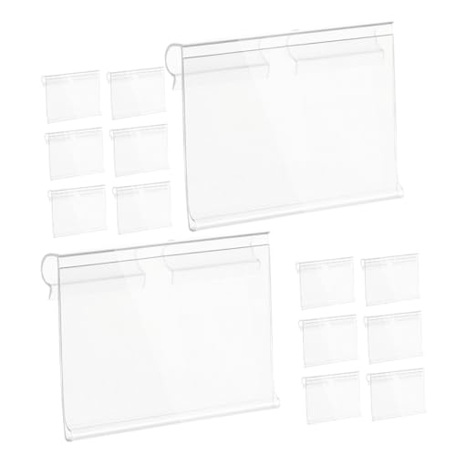 SOPOTUTU 50 Stück Preisschild Etikettenhalter für Thermodrucker Wandschildhalter Regalklammern für Metallregale Etikettenhalter für Regale Regalklammern für Küchenschränke PVC Transparent SOPOTUTU 50 Stück Preisschild Etikettenhalter für Thermodrucker Wandschildhalter Regalklammern für Metallregale Etikettenhalter für Regale Regalklammern für Küchenschränke PVC Transparent von SOPOTUTU