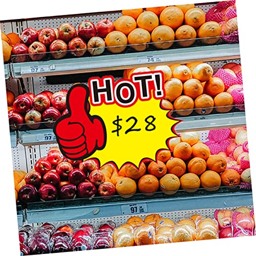 SOPOTUTU 50 Stück Werbe Preisschilder aus Stabilem Papier Leere Verkaufsetiketten für Einzelhandel Supermärkte Shops Auffällige Markierungsschilder zum Beschriften und Präsentieren SOPOTUTU 50 Stück Werbe Preisschilder aus Stabilem Papier Leere Verkaufsetiketten für Einzelhandel Supermärkte Shops Auffällige Markierungsschilder zum Beschriften und Präsentieren von SOPOTUTU