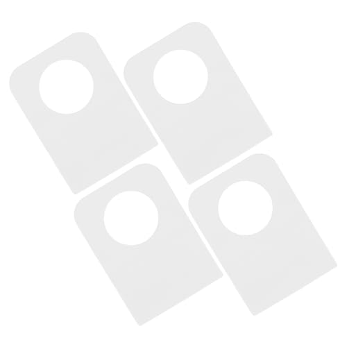 SOPOTUTU 500 Stück Rundes Lochetikett Alphabet -registerkarten Haken-aufhängelaschen Unterschreiben Sie Hier Registerkarten Kleiderbügelhakenetikett Klebrige Namensschilds Pvc Transparent von SOPOTUTU