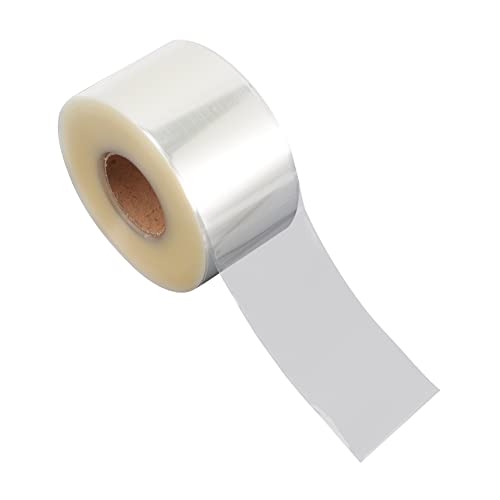 SOPOTUTU 500Stücke PVC Etikettenschutzfolien Beschriftungen für Barcode und Schutz Bibliotheken und Selbstklebend Transparent von SOPOTUTU