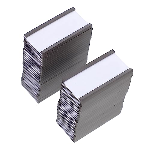 SOPOTUTU 50Stücke Magnetische Etikettenhalter für C Kanal Praktischer Preisschild Halter für Geschäfte Regale und Lagerverwaltung Langlebig und Einfach zu Verwenden von SOPOTUTU
