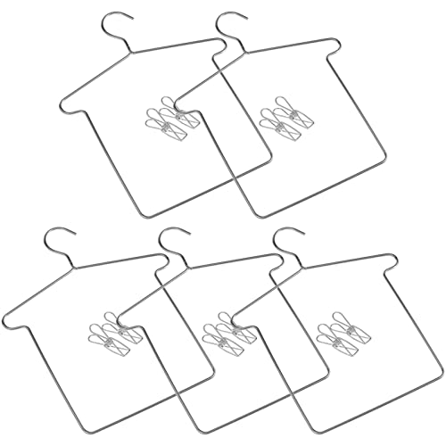 SOPOTUTU 5sätze Puppen-kleiderbügel Für Puppen Hänger Mit Clips Für Kleidung Und Hosen Für Puppenhaus-zubehör Und Spielzeug-Ordnung von SOPOTUTU