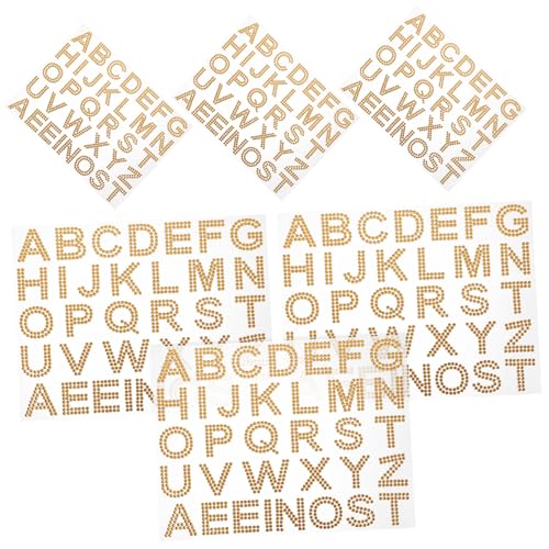 SOPOTUTU 6 Blätter Selbstklebende Acryl Rhinestone Buchstaben Sticker Goldfarben Flexible DIY Dekoration für Taschen Handyhüllen Kleidung Becher und Computer Glänzend Zuschneidbar SOPOTUTU 6 Blätter Selbstklebende Acryl Rhinestone Buchstaben Sticker Goldfarben Flexible DIY Dekoration für Taschen Handyhüllen Kleidung Becher und Computer Glänzend Zuschneidbar von SOPOTUTU