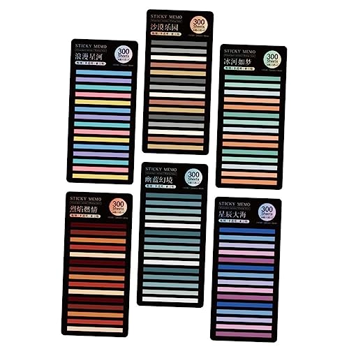 SOPOTUTU 6 Sätze Bunte Pet Haftnotizen Seitenmarker Schmale Transparente Klebezettel für Büro Schule Studium Praktische Langlebige Page Tabs zum Markieren und Wiederfinden Wichtiger SOPOTUTU 6 Sätze Bunte Pet Haftnotizen Seitenmarker Schmale Transparente Klebezettel für Büro Schule Studium Praktische Langlebige Page Tabs zum Markieren und Wiederfinden Wichtiger von SOPOTUTU