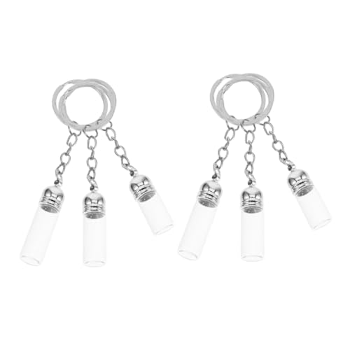 SOPOTUTU 6 Stück Anhänger Für Eine Flasche Ätherisches Öl Anhänger Für Glasflaschen Fläschchenanhänger Aus Glas Container-anhänger Glas von SOPOTUTU