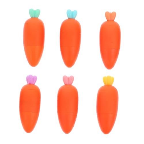 SOPOTUTU 6 Stück Karotten textmarker Bunte Fluoreszierende Stifte mit Keilspitze Dünne Marker für Schüler Sichtbare Notizen Lustiges Karotten design für Schule und Büro SOPOTUTU 6 Stück Karotten textmarker Bunte Fluoreszierende Stifte mit Keilspitze Dünne Marker für Schüler Sichtbare Notizen Lustiges Karotten design für Schule und Büro von SOPOTUTU