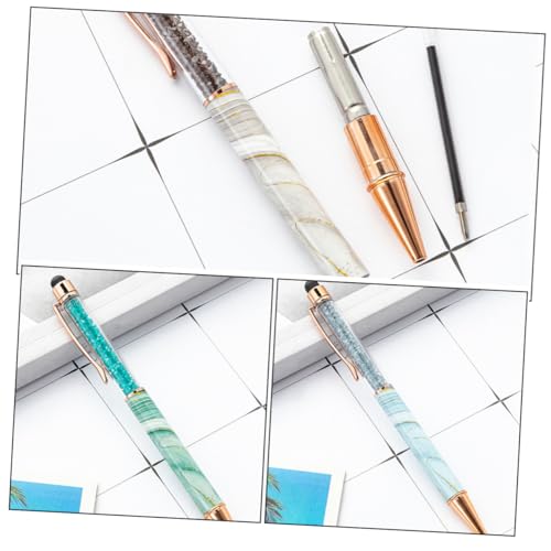 SOPOTUTU 6 Stück Marble Touchscreen Kugelschreiber mit Kristallkugel Edle Schreibstifte in Farben Handliche Stifte für Schule und Büro Eleganter Marmor Look Kompatibel mit Tablets und SOPOTUTU 6 Stück Marble Touchscreen Kugelschreiber mit Kristallkugel Edle Schreibstifte in Farben Handliche Stifte für Schule und Büro Eleganter Marmor Look Kompatibel mit Tablets und von SOPOTUTU