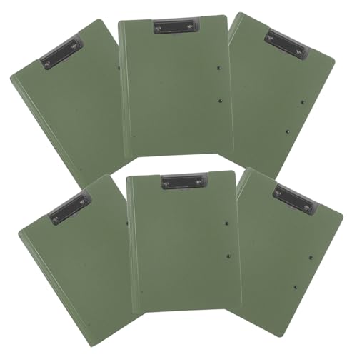 SOPOTUTU 6 Stück Multifunktionaler Klemmbrett Ordner mit Doppelseitigen Clips Faltbar Drehbar Robustes Schreibbrett für Büro Pflege Teiliges in Militärgrün SOPOTUTU 6 Stück Multifunktionaler Klemmbrett Ordner mit Doppelseitigen Clips Faltbar Drehbar Robustes Schreibbrett für Büro Pflege Teiliges in Militärgrün von SOPOTUTU