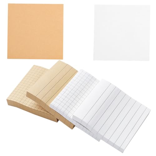 SOPOTUTU 6 Stück Teiliges Haftnotiz Abreißbaren Selbstklebenden Notizzetteln in Weiß und Kraftpapier Quadratisch Lininiert und Blanko für Büro Schule und Organisation SOPOTUTU 6 Stück Teiliges Haftnotiz Abreißbaren Selbstklebenden Notizzetteln in Weiß und Kraftpapier Quadratisch Lininiert und Blanko für Büro Schule und Organisation von SOPOTUTU