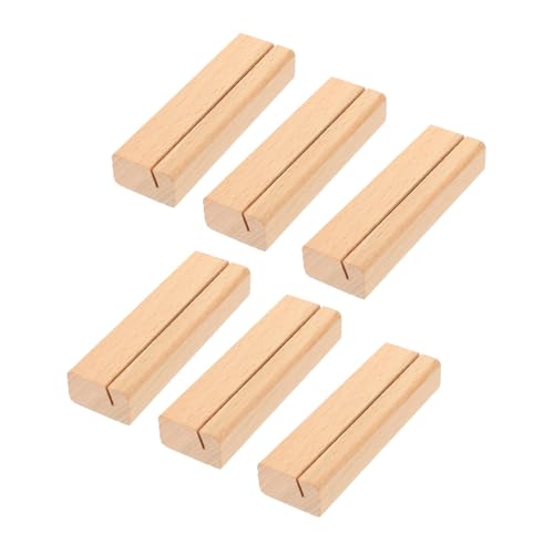 SOPOTUTU 6 Stück Teiliges Holz Kartenhalter mit Schlitz Retro Memo und Fotoclips aus Premium Holz Vielseitiger Tischständer für Platzkarten Menükarten Fotos für Hochzeiten Partys Feiern SOPOTUTU 6 Stück Teiliges Holz Kartenhalter mit Schlitz Retro Memo und Fotoclips aus Premium Holz Vielseitiger Tischständer für Platzkarten Menükarten Fotos für Hochzeiten Partys Feiern von SOPOTUTU