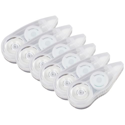 SOPOTUTU 6 Stück Teiliges Korrekturband für Schüler Transparenter Ergonomischer Dispenser Einfach Anzuwenden Präzise Abdeckung Schnellen Korrigieren und Beschreiben als Schreibwaren SOPOTUTU 6 Stück Teiliges Korrekturband für Schüler Transparenter Ergonomischer Dispenser Einfach Anzuwenden Präzise Abdeckung Schnellen Korrigieren und Beschreiben als Schreibwaren von SOPOTUTU
