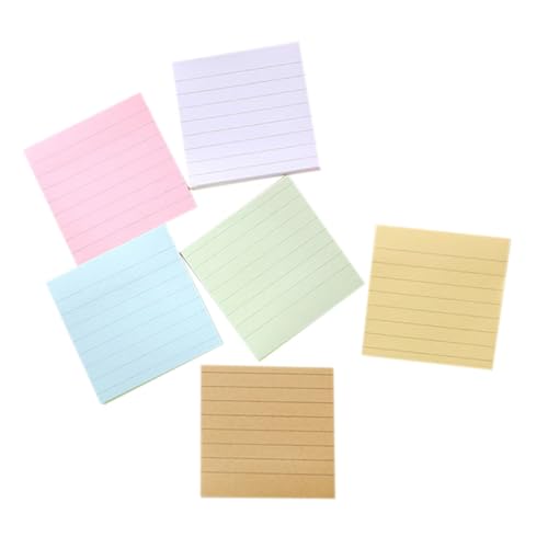 SOPOTUTU 6 Stück Teiliges Linierte Selbstklebende Memo Pads in Farben Wiederablösbare Haftnotizen ohne Rückstände für Büro Schule To Do Listen und Schnelle Notizen SOPOTUTU 6 Stück Teiliges Linierte Selbstklebende Memo Pads in Farben Wiederablösbare Haftnotizen ohne Rückstände für Büro Schule To Do Listen und Schnelle Notizen von SOPOTUTU