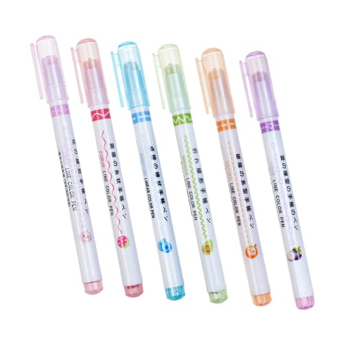 SOPOTUTU 6 Stück Teiliges Roller Marker Stifte mit Farbvarianten Schnelltrocknende Textmarker für Büro Schule und Kreatives Journaling Einzigartiges Design für Präzises Markieren und SOPOTUTU 6 Stück Teiliges Roller Marker Stifte mit Farbvarianten Schnelltrocknende Textmarker für Büro Schule und Kreatives Journaling Einzigartiges Design für Präzises Markieren und von SOPOTUTU